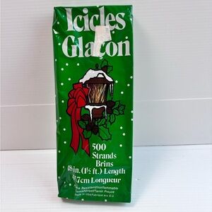 1980s Christmas Icicles Tinsel Tree Decor 500 Strands USA